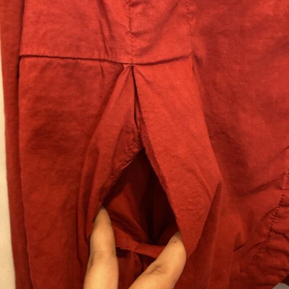 Eileen Fisher Stand Collar Burt Orange Zip Linen Jacket Size 2X - Picture 8 of 10